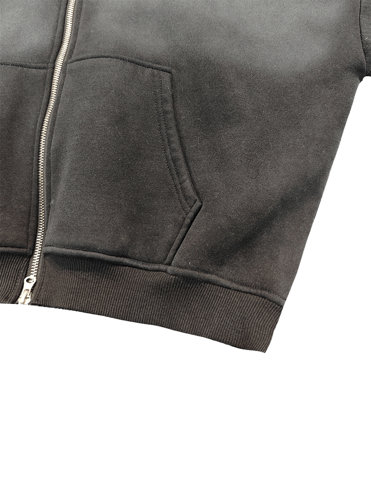 ODMOEM Atacado de lavagem ácida com logotipo personalizado com capuz masculino