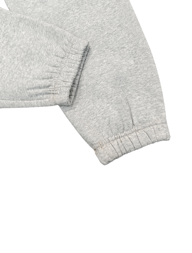 Calça de corrida reta de algodão quente felpudo 350GSM para uso diário e pesado na rua