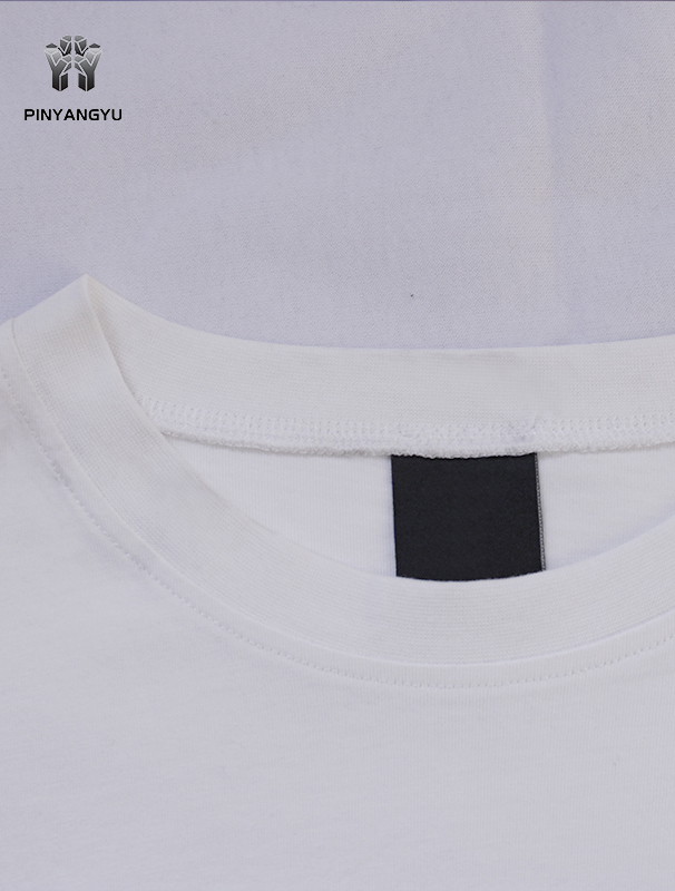 Camiseta com gola redonda e várias cores, camiseta pesada com logotipo personalizado