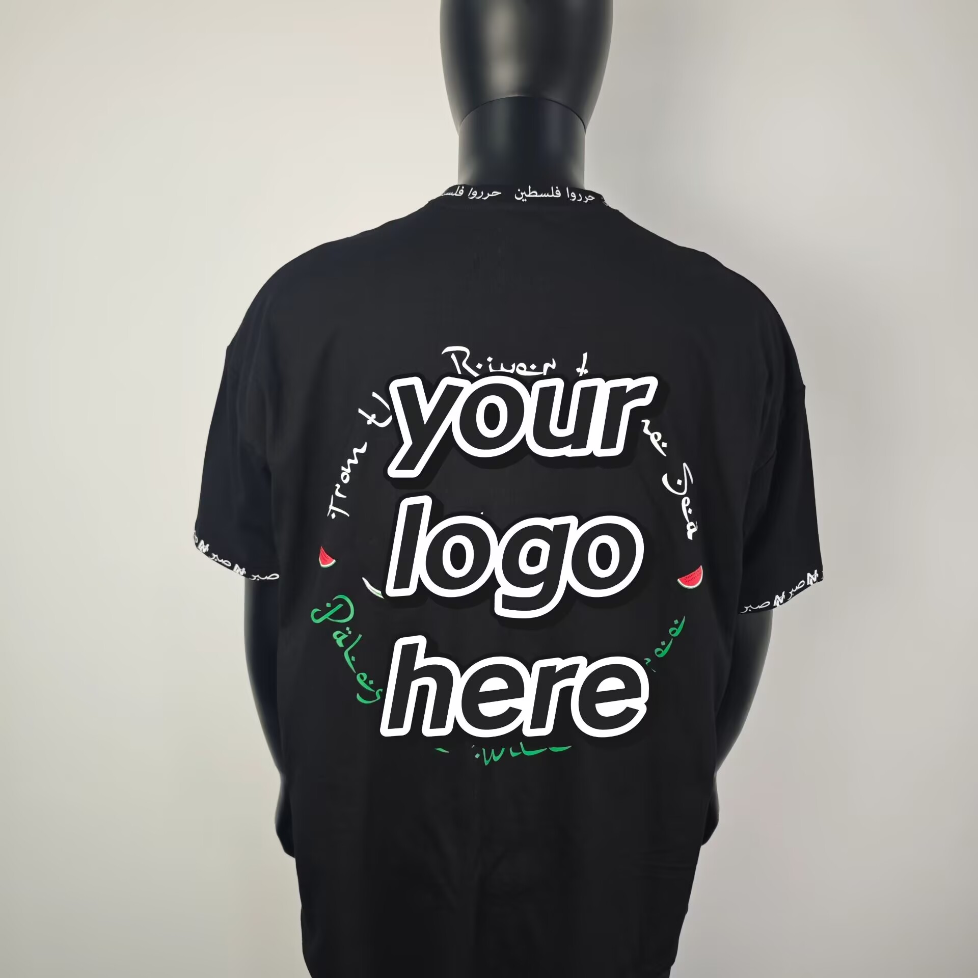 Fabricante de camisetas personalizadas com estampa gráfica Y2K, de alta qualidade, ajuste regular, gola redonda, camisetas masculinas estampadas