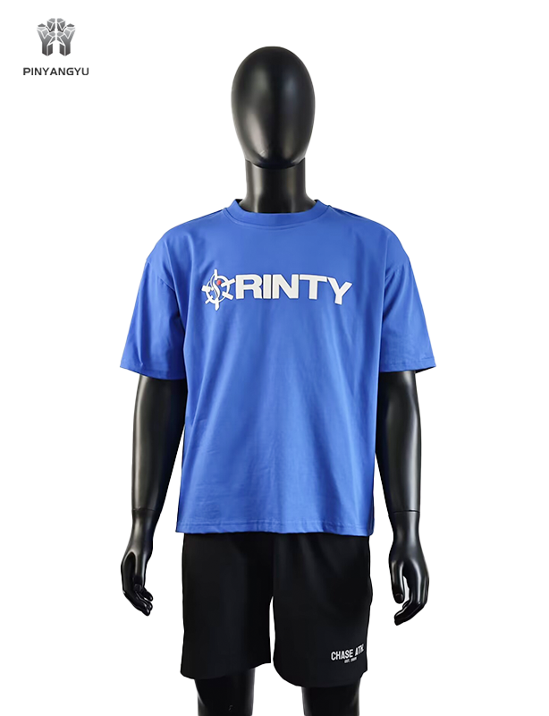 Camiseta fitness masculina com estampa puff personalizada