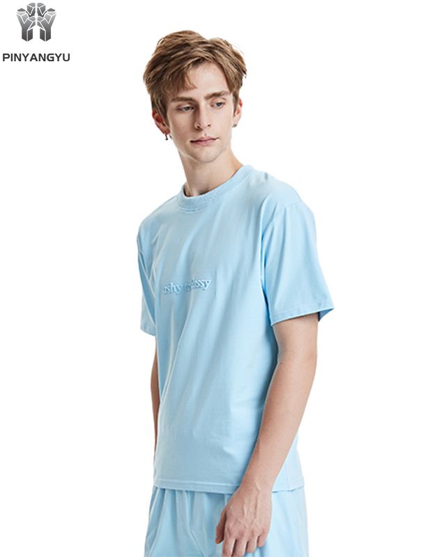 Camiseta multicolorida, solta e respirável, estilos masculinos e femininos podem ser personalizados