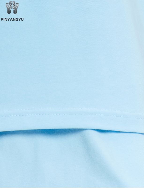 Camiseta multicolorida, solta e respirável, estilos masculinos e femininos podem ser personalizados